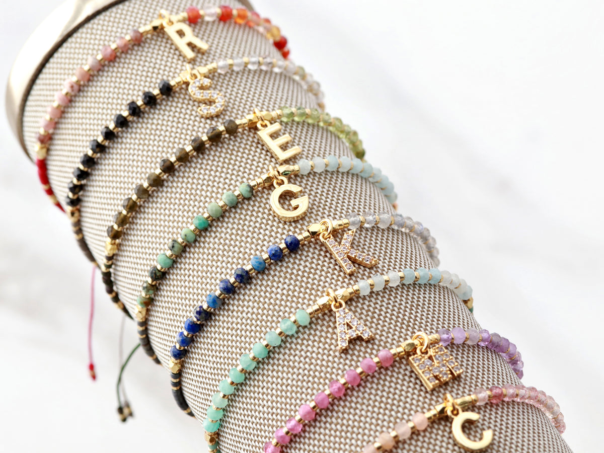 lv monogram beads bracelet