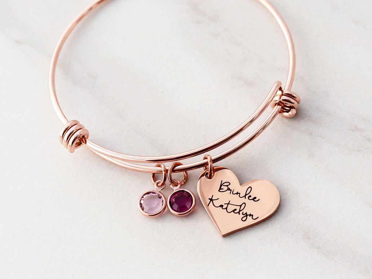 Charm bracelets with birthstones and names hotsell