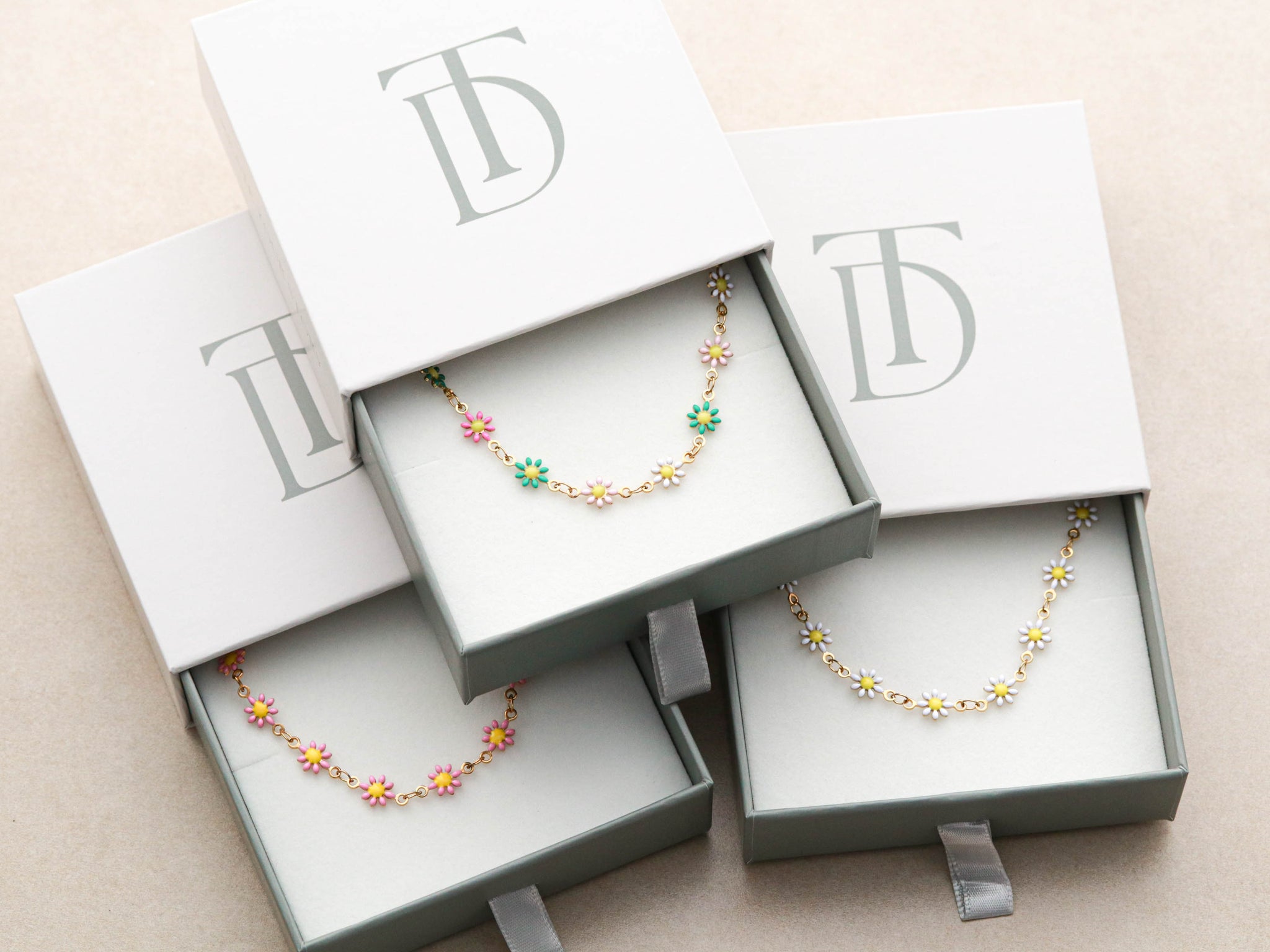 daisy♡14kgf Daisy Chain Necklace – Tom Design Shop