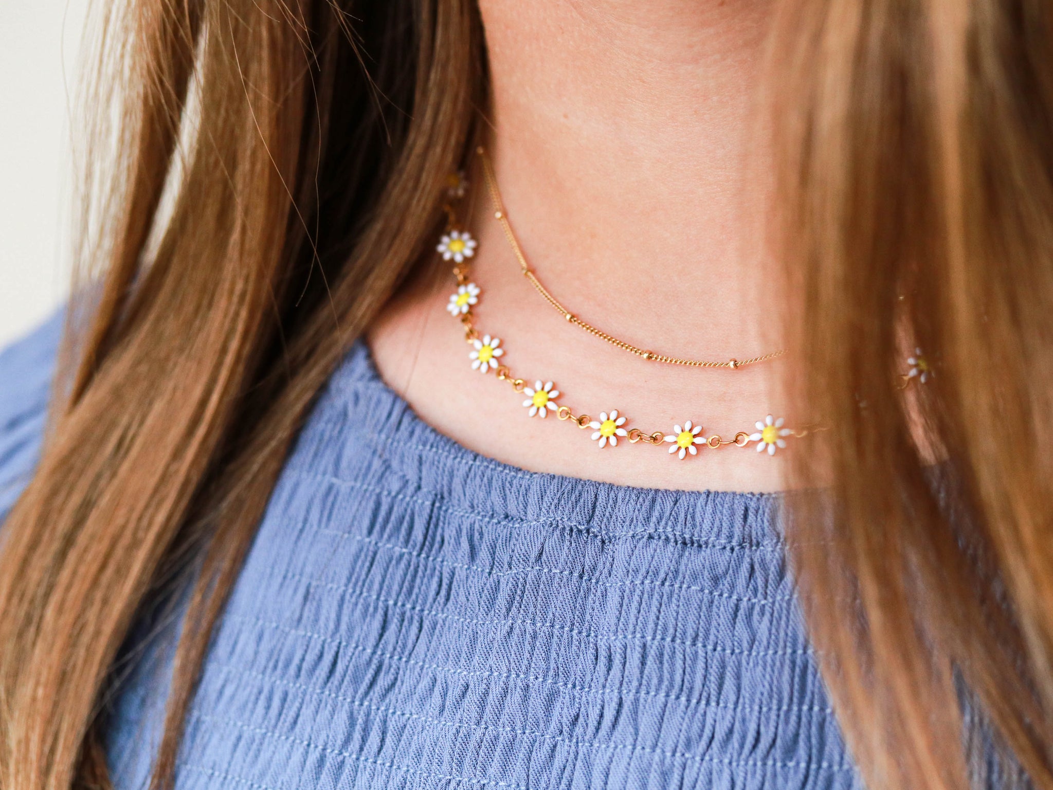 daisy♡14kgf Daisy Chain Necklace – Tom Design Shop