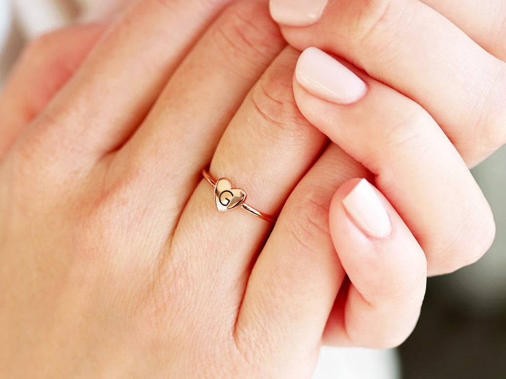Engraved heart ring from Tom Design Shop.