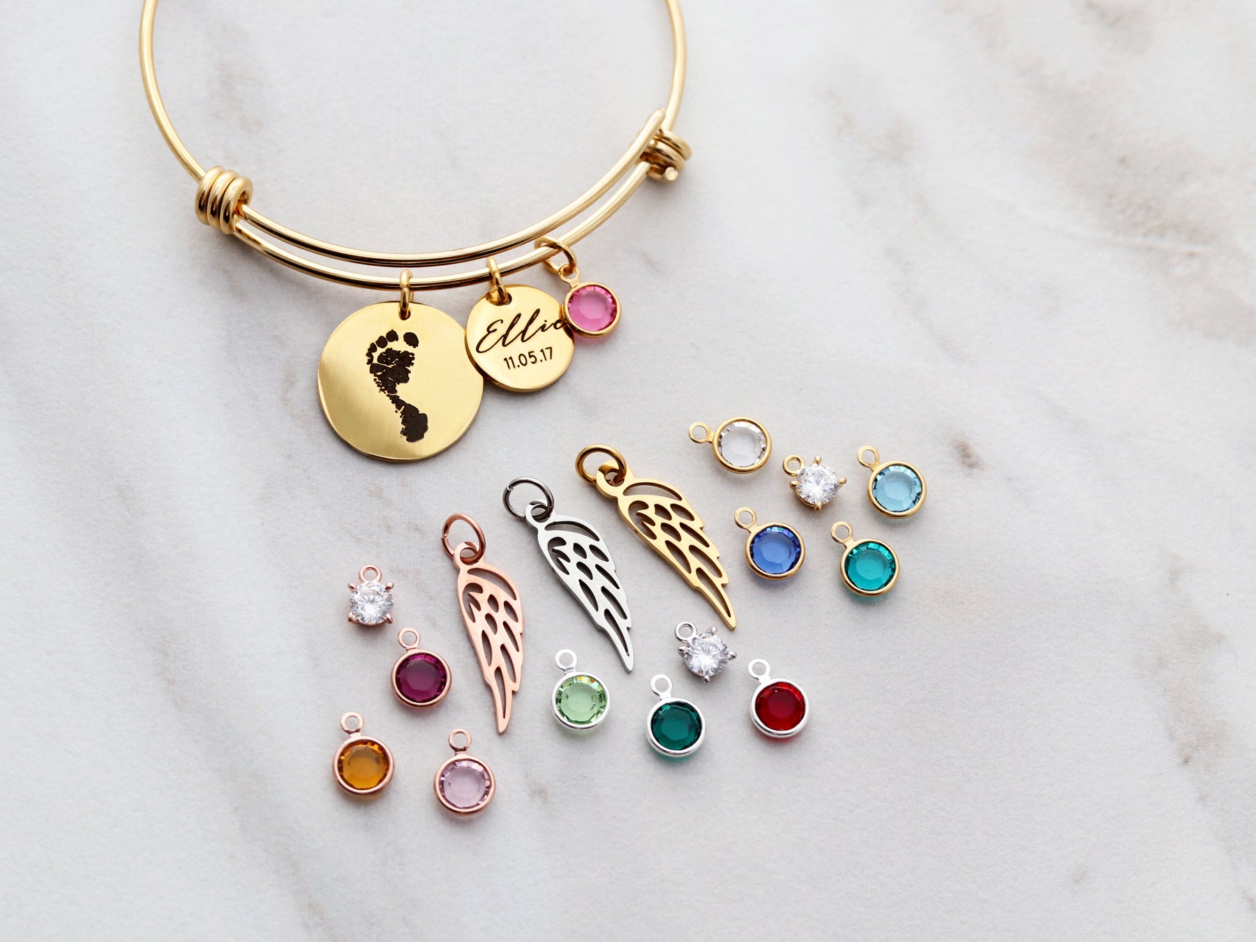 Add A Charm to Your Bangle Rose Gold / September