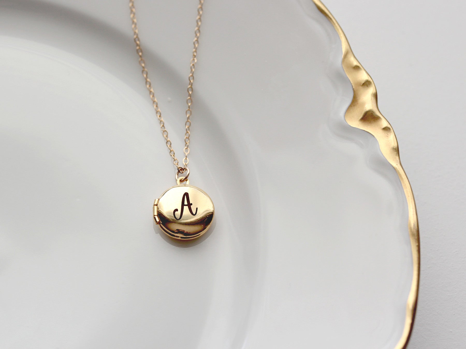 Buy Personalised Locket Necklace, Engraved for Women or Girls, Silver, Rose  Gold or Yellow Gold, Engraving Any Name Online in India - Etsy