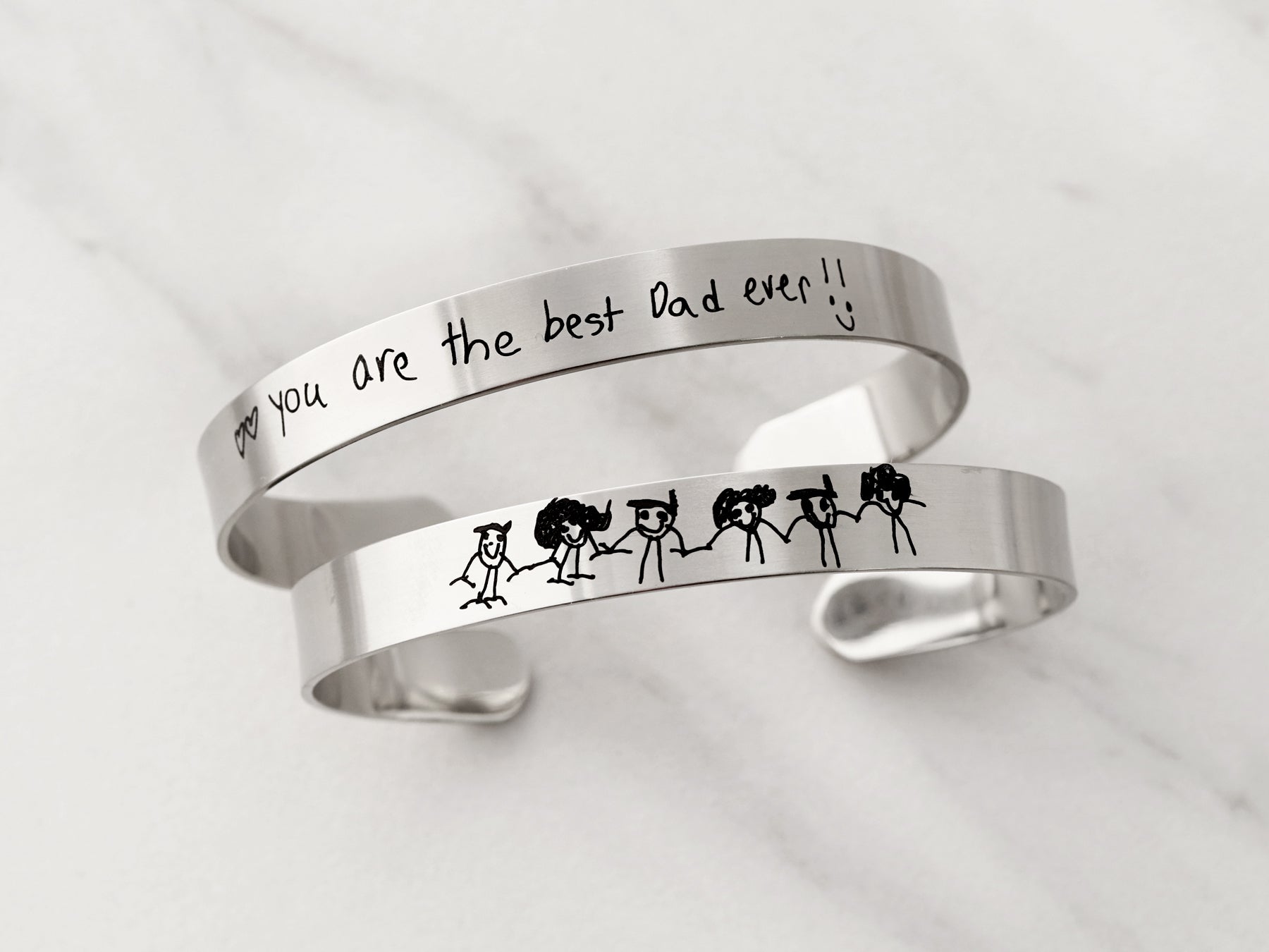 Men s Handwriting Cuff Bracelet Tom Design Shop