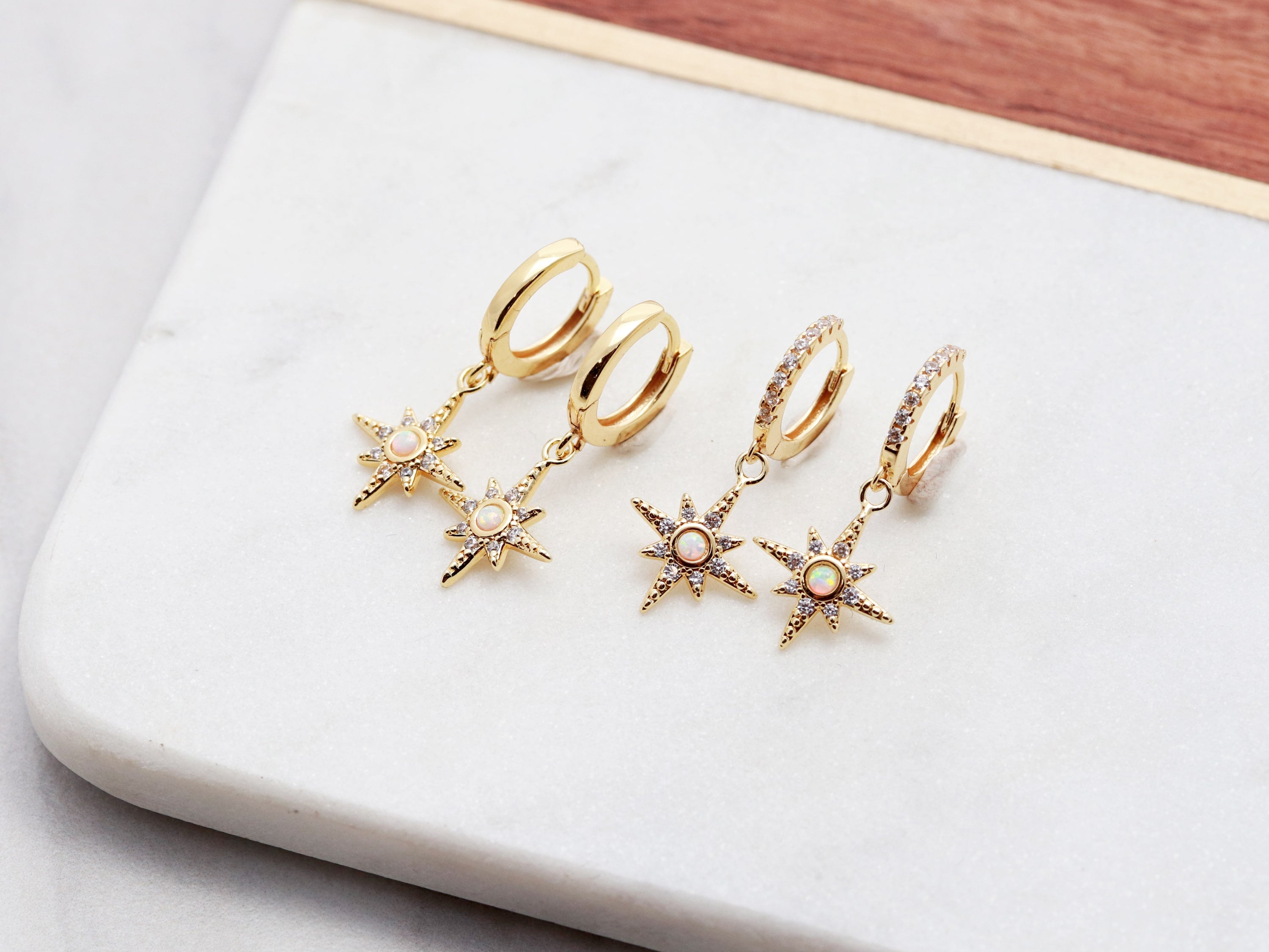Starburst Huggie Earrings Tom Design Shop