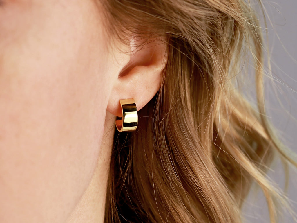 Thick Gold Earrings available from Tom Design Shop.