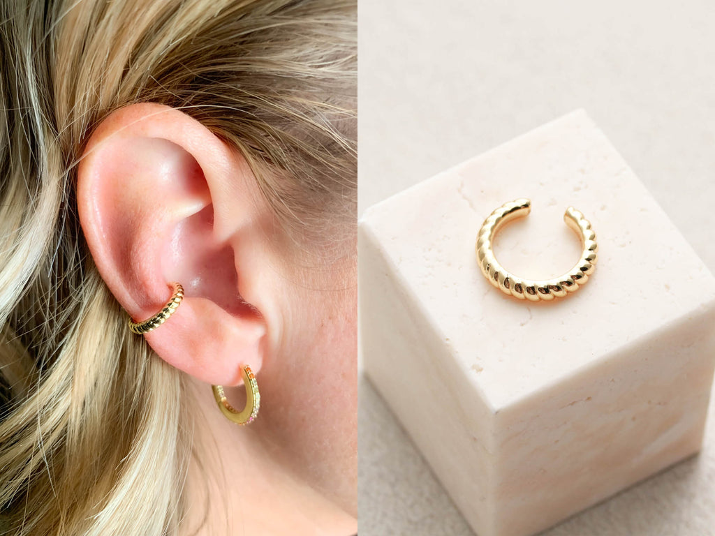Twist earring cuff by Tom Design Shop.