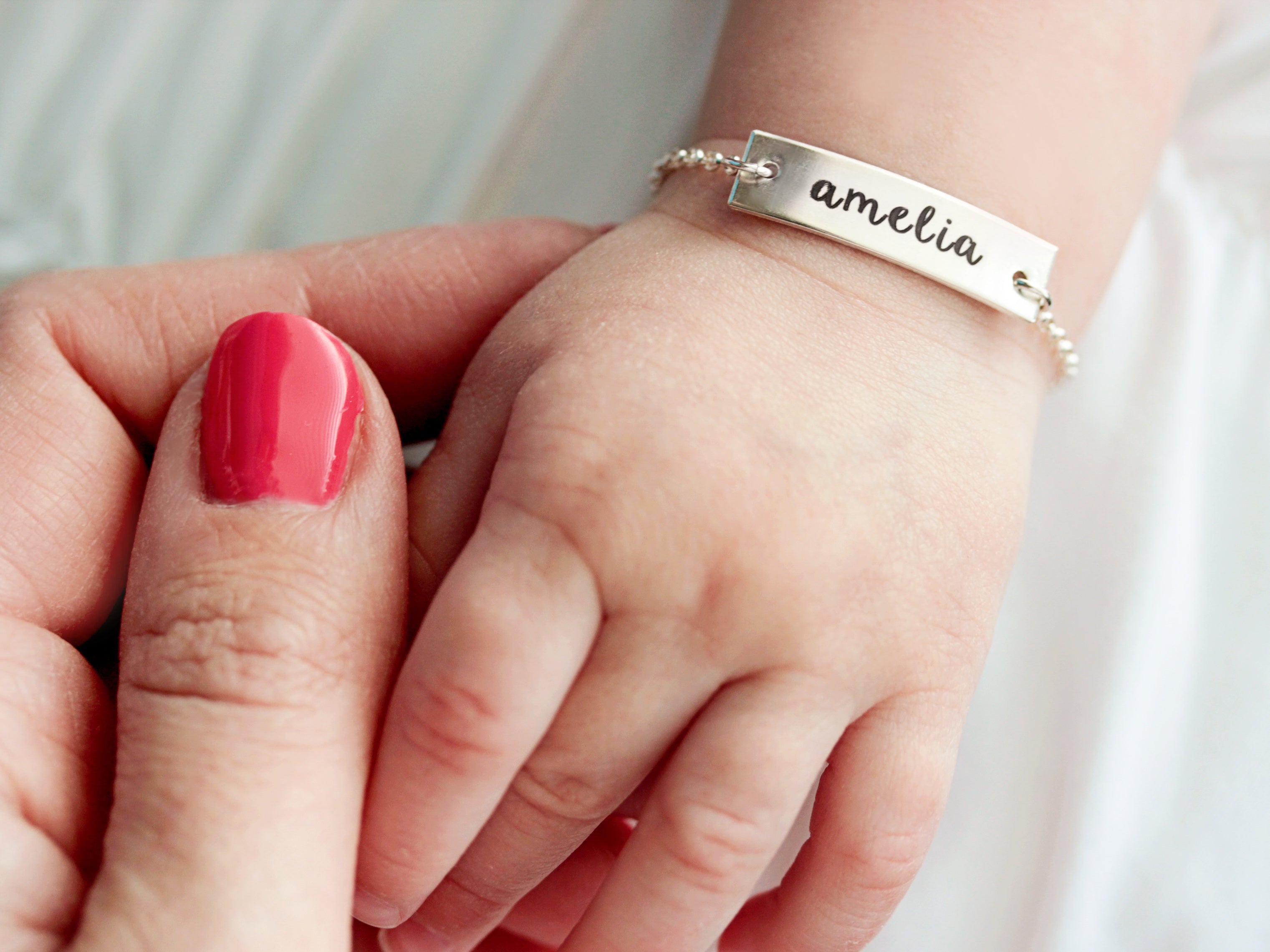 Sterling Silver Alphabet Baby Bangle Bracelet – Long's Jewelers