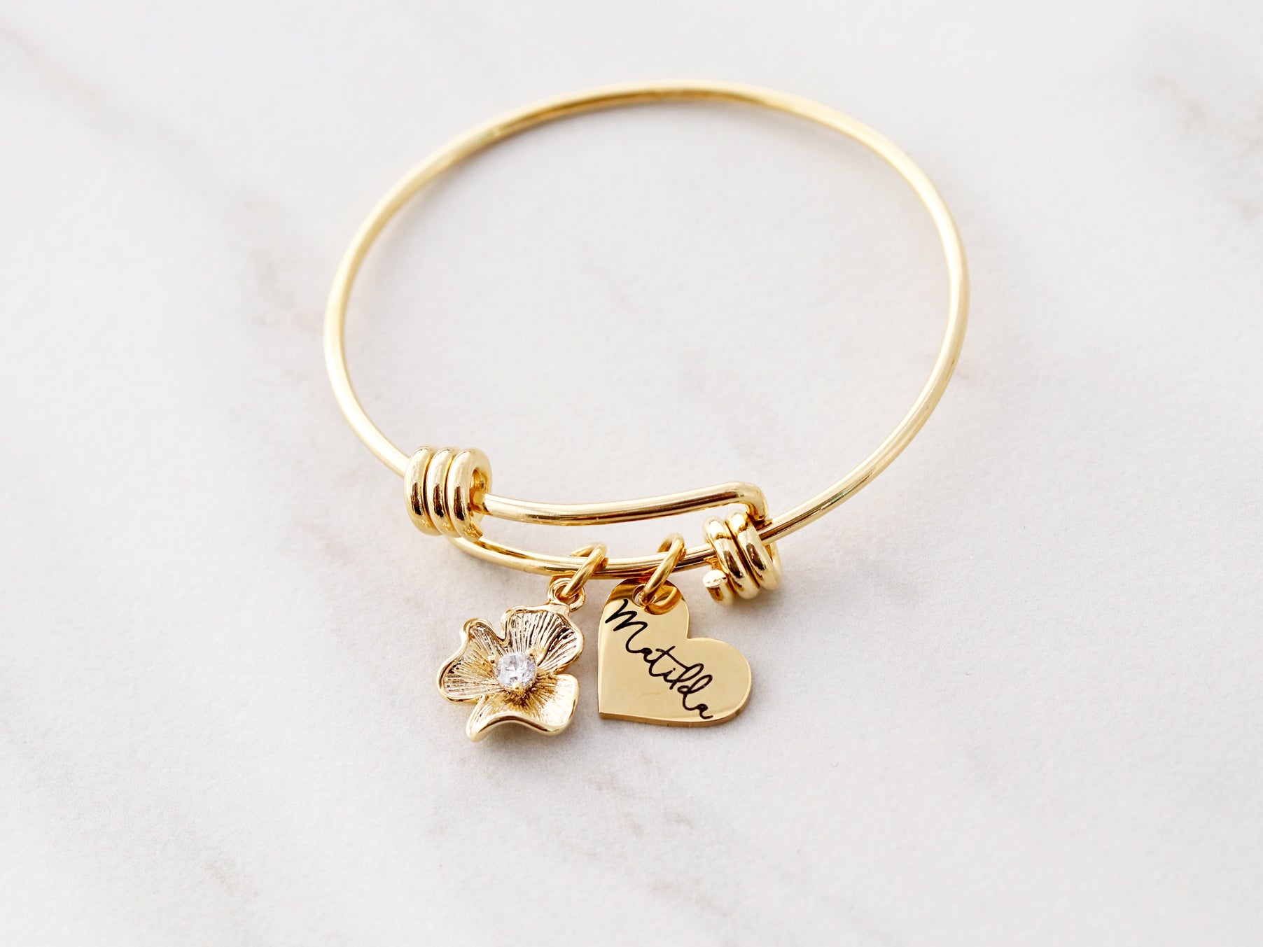 Flower girl sales bangle