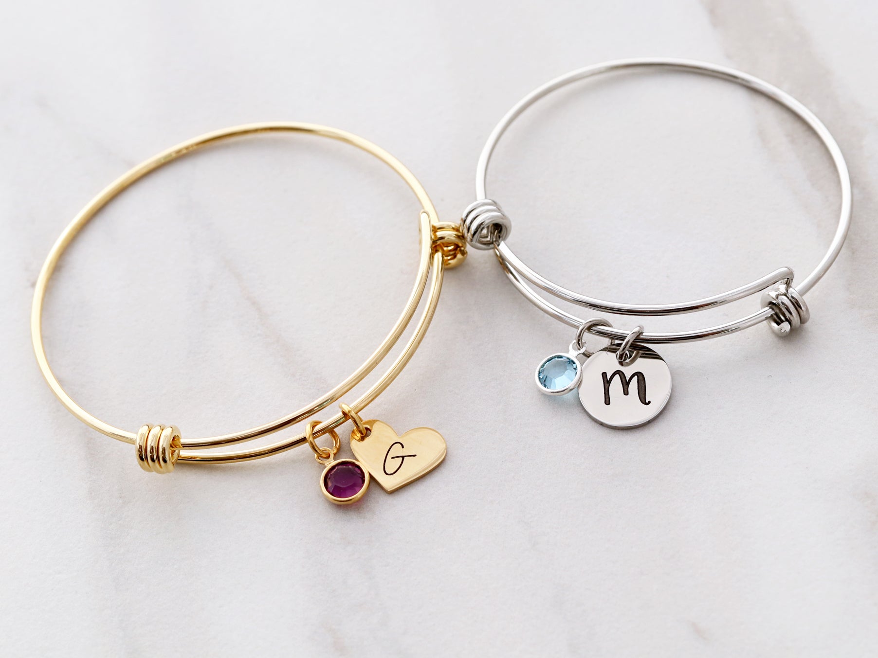 Child's Gold Monogram Bracelet