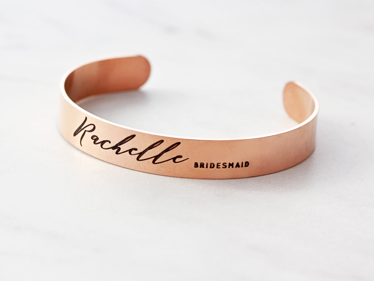 Personalized Silver Stainless Steel Stretchable Cuff Bangle Bracelet -  Laser Engraved Dainty Bracelet - Non Tarnish - Stackable Bracelet - Gift  for Her Gift Set - Walmart.com