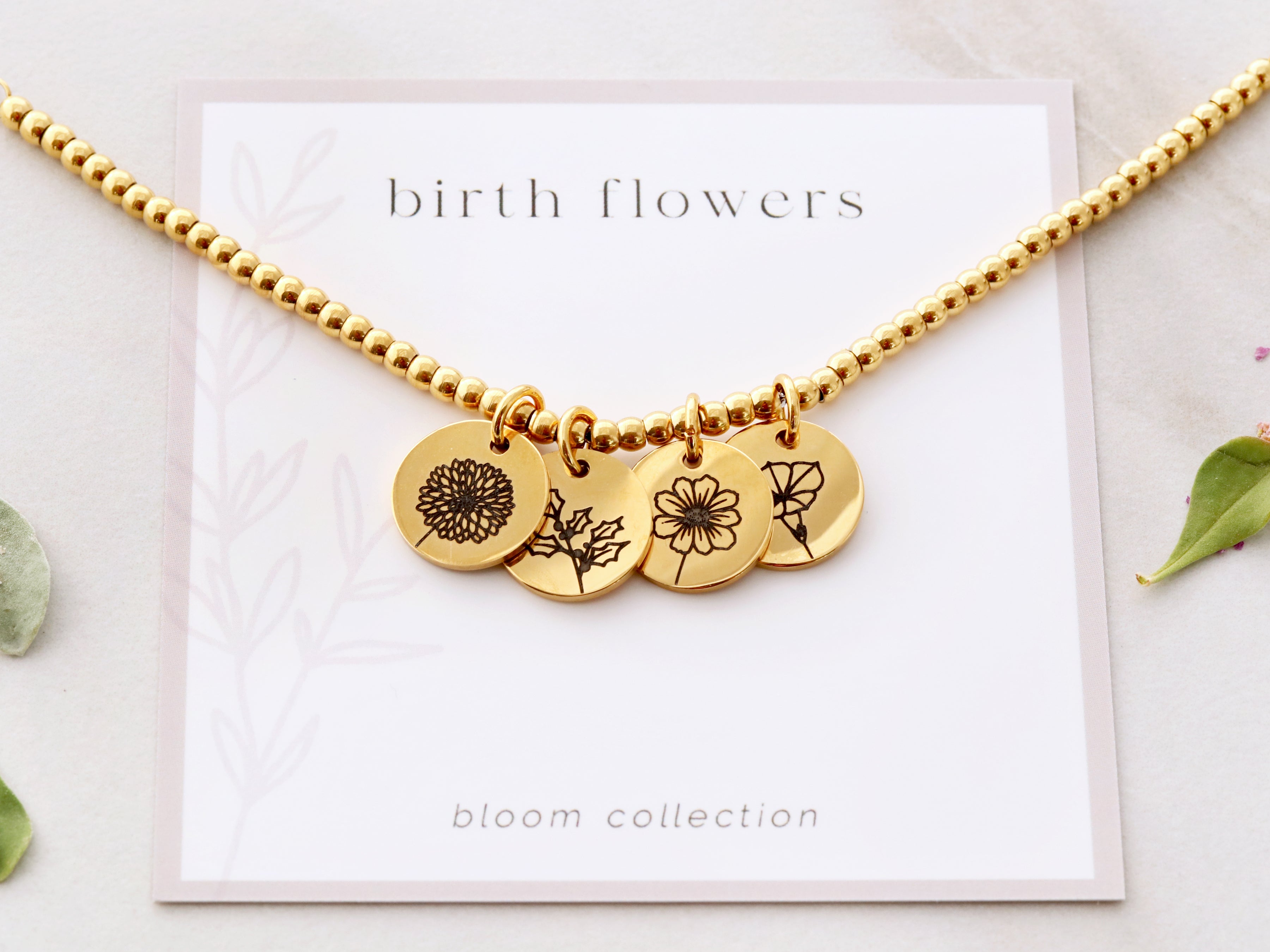 BIRTH FLOWER BRACELET