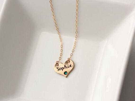 Grandma - A heart Made Of Gold - Engraved Heart Necklace – Glow Up Store