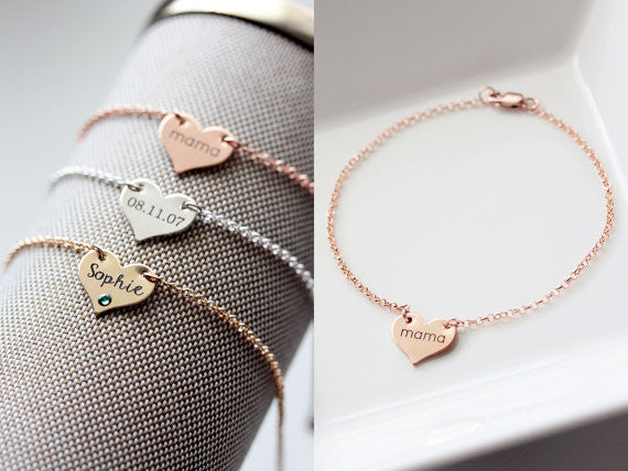 ENGRAVED HEART ANKLET