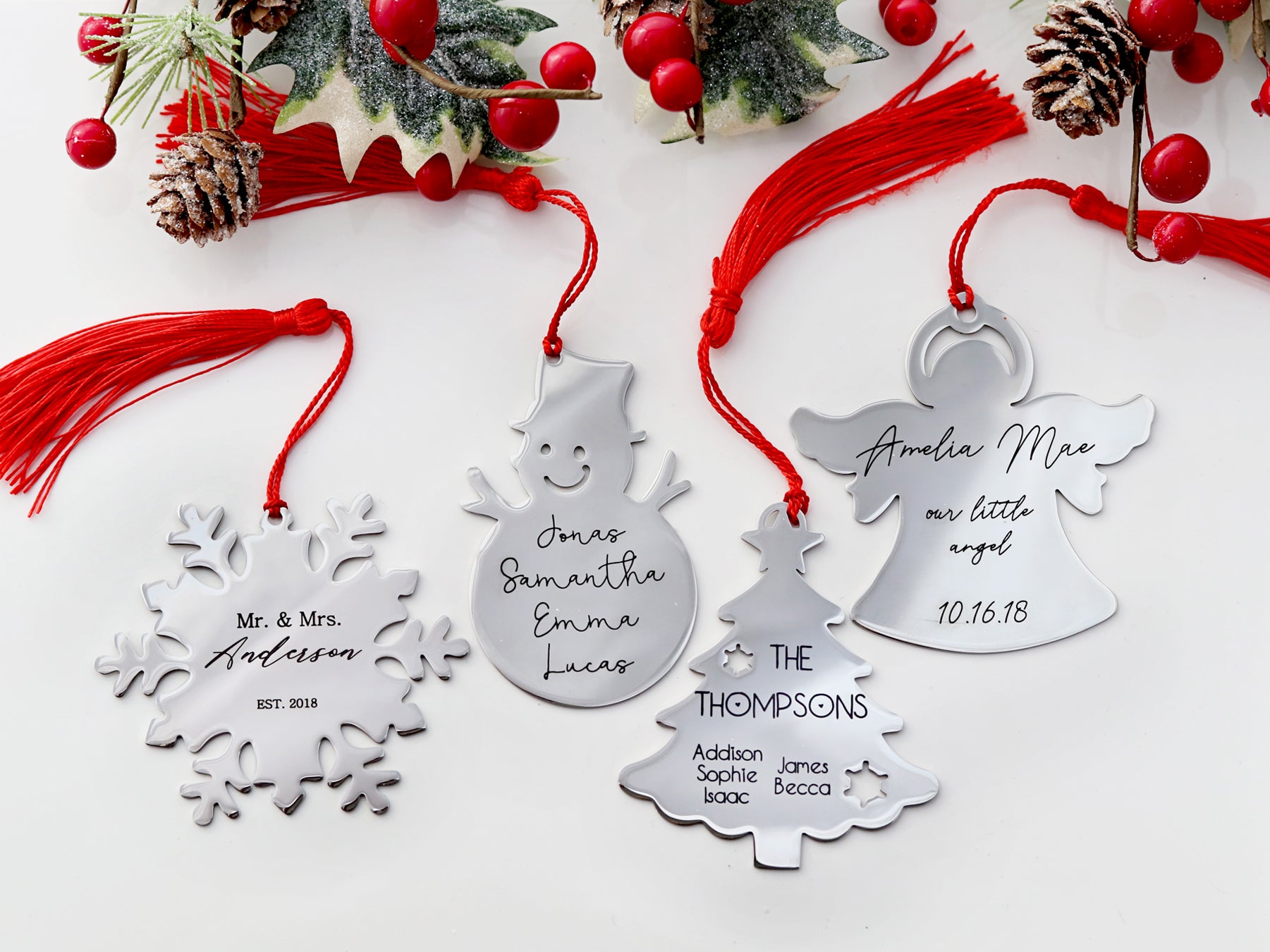  Christmas Decorations Personalized Christmas Ornaments